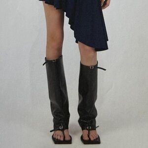 Fidan Novruzova Kaia Perforated Sandal Boots